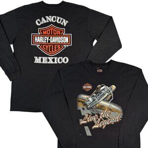 NWOT Live the Legend Harley-Davidson Biker Tee | Sz XL | Cancun Mexico